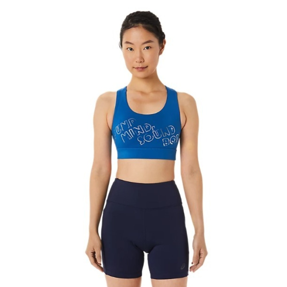 ASICS® (Women's XS) PR LYTE™‎ Sports Bra in Lake Drive/Clear Blue